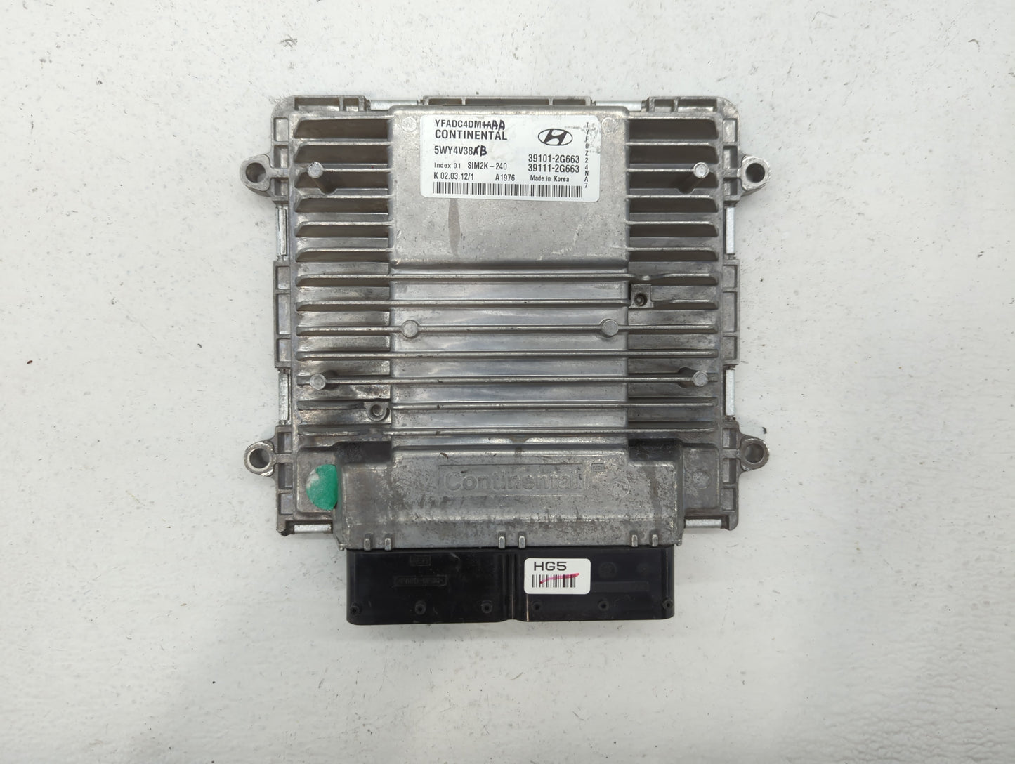 2011-2014 Hyundai Sonata PCM Engine Control Computer ECU ECM PCU OEM P/N:39111-2G663 39101-2G663 Fits Fits 2011 2012 2013 20