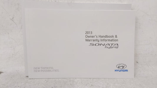 2013 Hyundai Sonata Owners Manual Book Guide OEM Used Auto Parts