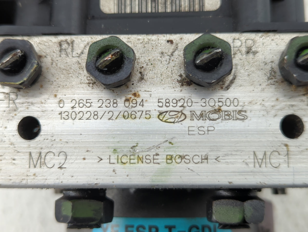 2011-2013 Hyundai Sonata Anti-Lock Brake ABS Pump Module Actuator OEM P/N:58920-3Q500 Fits Fits 2011 2012 2013 OEM Used Auto