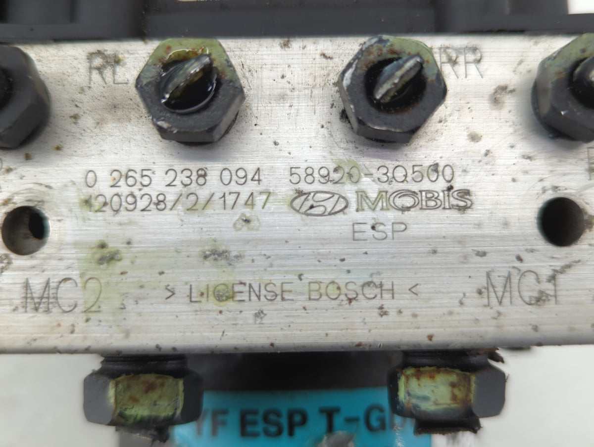 2011-2013 Hyundai Sonata Anti-Lock Brake ABS Pump Module Actuator OEM P/N:58920-30500 0 265 238 094 Fits Fits 2011 2012 2013