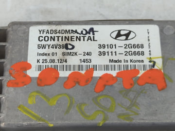 2011-2014 Hyundai Sonata PCM Engine Control Computer ECU ECM PCU OEM P/N:39101-2G688 39111-2G668 Fits Fits 2011 2012 2013 2014 OEM Used Auto Parts