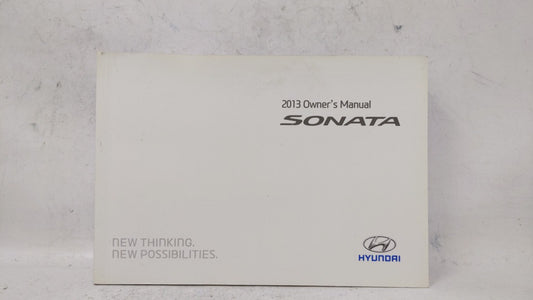 2013 Hyundai Sonata Owners Manual Book Guide OEM Used Auto Parts
