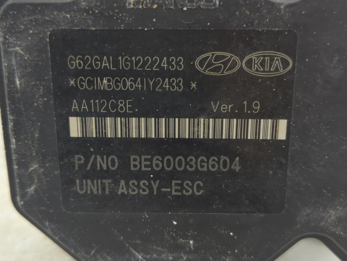 2013 Hyundai Veloster ABS Pump Control Module Replacement P/N:BE6003G604 Fits OEM Used Auto Parts - Oemusedautoparts1.com