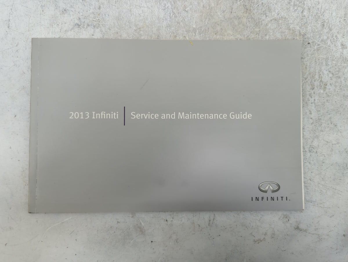 2013 Infiniti Jx Owners Manual Book Guide P/N:N13E 08TJU0 OEM Used Auto Parts - Oemusedautoparts1.com