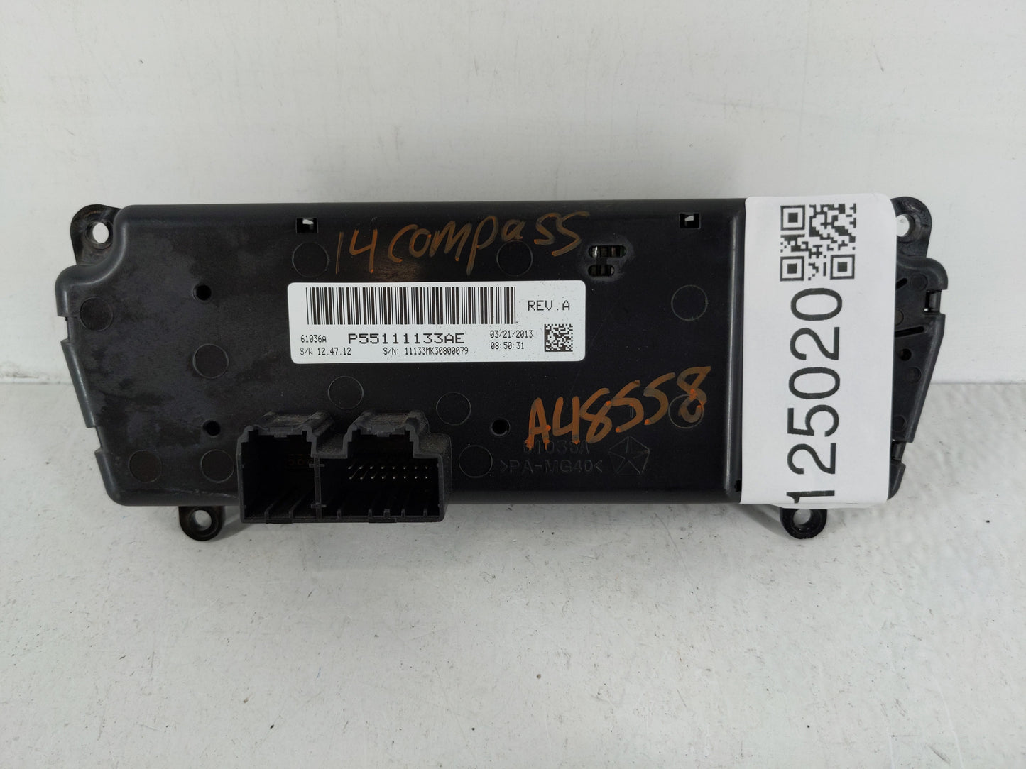 2013 Jeep Compass Climate Control Module Temperature AC/Heater Replacement P/N:P55111133AE Fits Fits 2011 2012 2014 2015 201