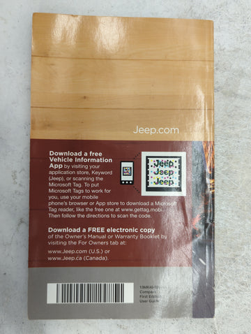2013 Jeep Compass Owners Manual Book Guide P/N:13MK49-926-AA OEM Used Auto Parts