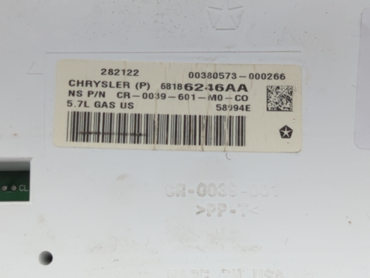 2013 Jeep Grand Cherokee Instrument Cluster Speedometer Gauges P/N:68186246AA Fits OEM Used Auto Parts - Oemusedautoparts1.c