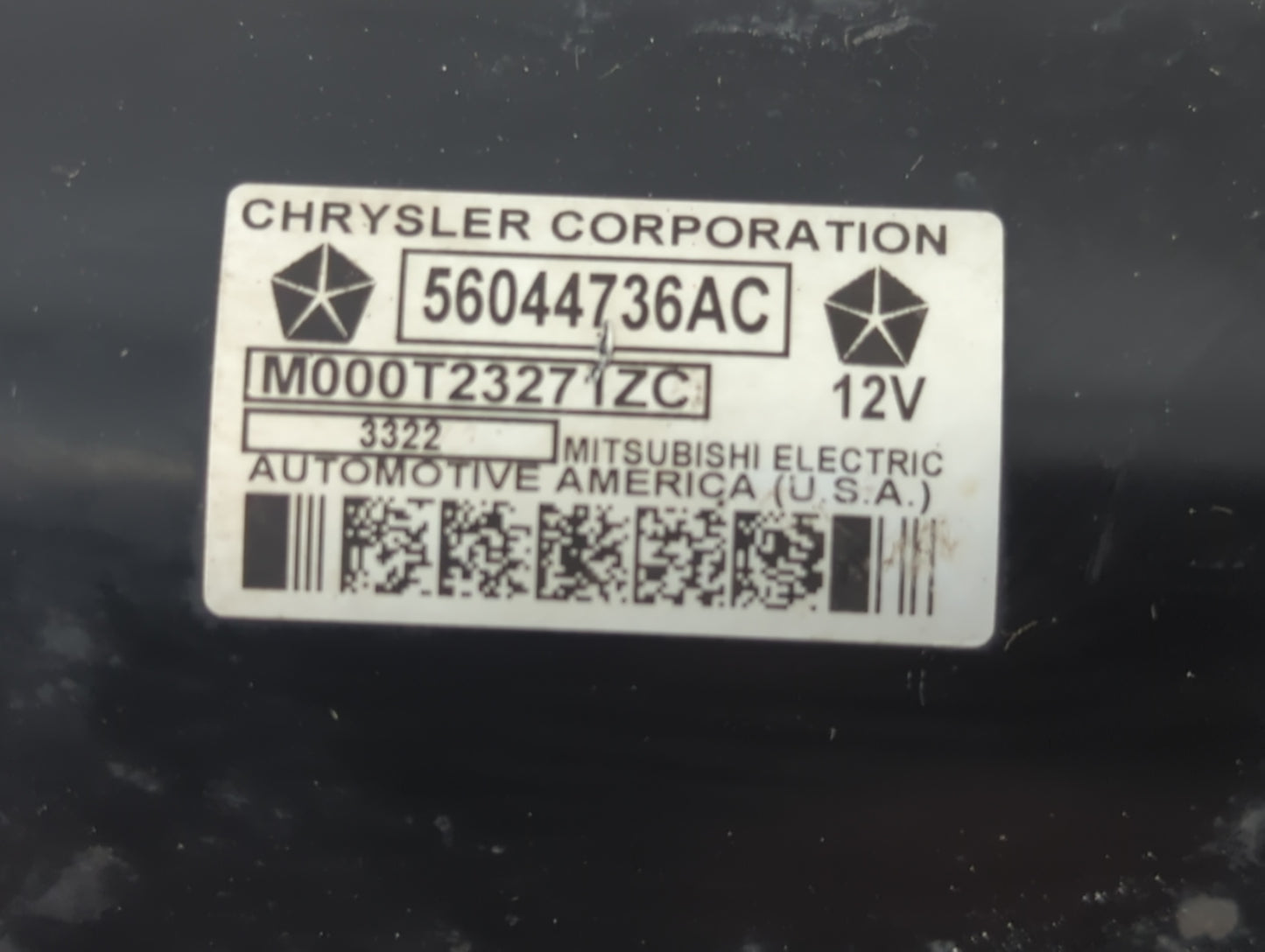 2005-2021 Jeep Grand Cherokee Car Starter Motor Solenoid OEM P/N:M000T23271ZC 56044736AC Fits OEM Used Auto Parts - Oemuseda
