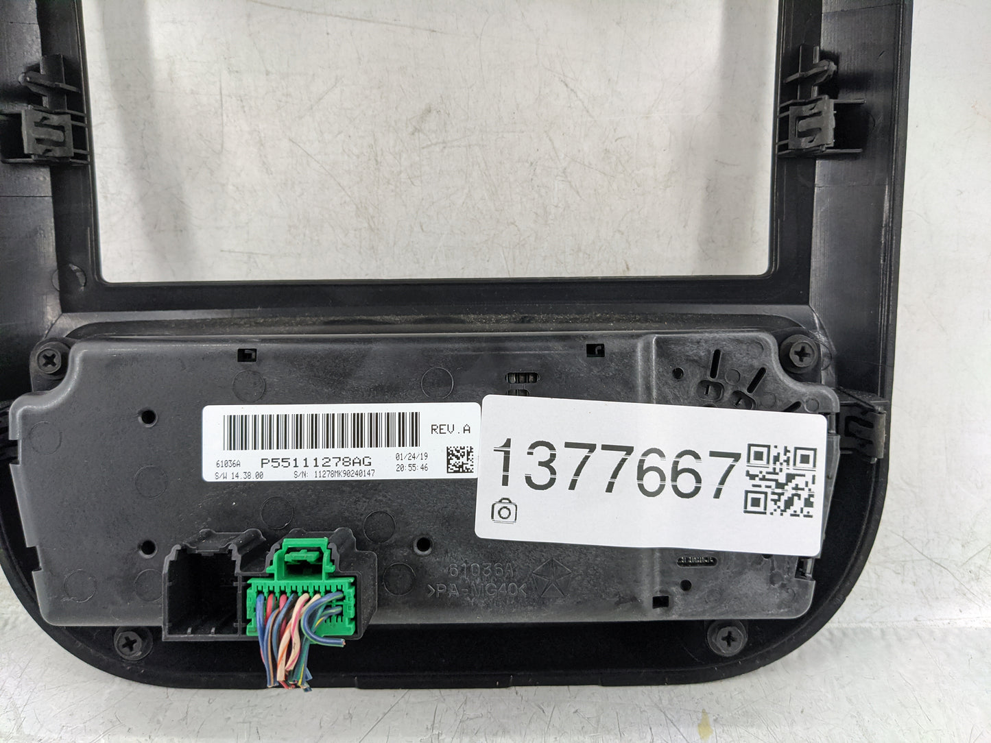 2011-2017 Jeep Patriot Climate Control Module Temperature AC/Heater Replacement P/N:P55111278AG Fits OEM Used Auto Parts - O