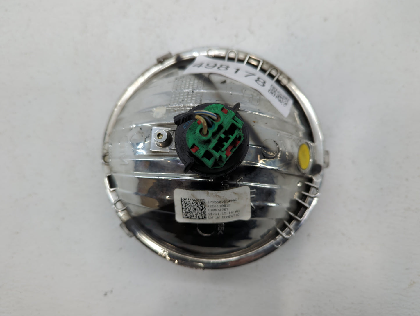 2007-2018 Jeep Wrangler Driver Left Oem Head Light Headlight Lamp - Oemusedautoparts1.com