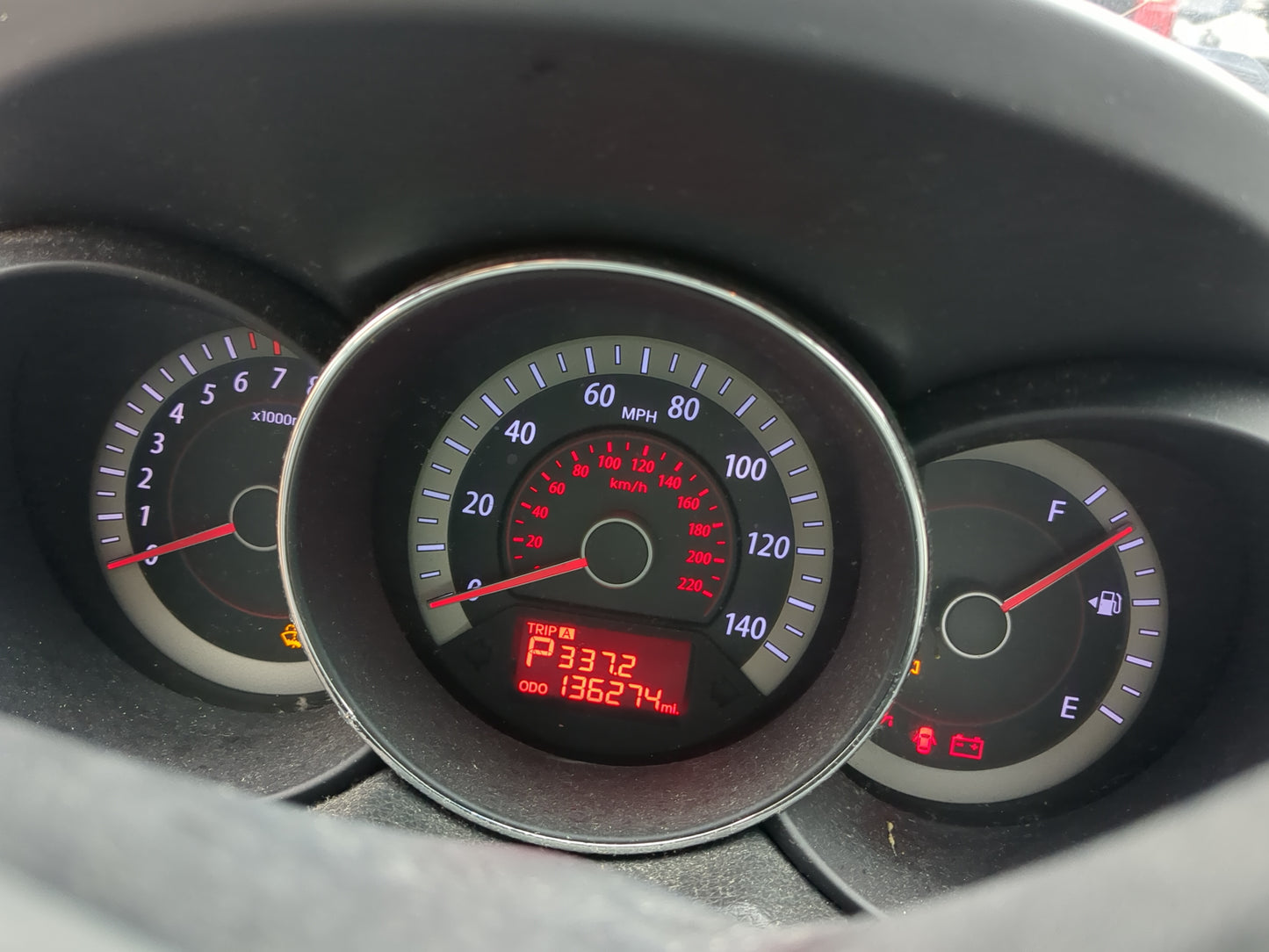 2013 Kia Forte Instrument Cluster Speedometer Gauges Fits OEM Used Auto Parts - Oemusedautoparts1.com