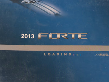 2013 Kia Forte Owners Manual Book Guide P/N:A1M0-EC24A OEM Used Auto Parts