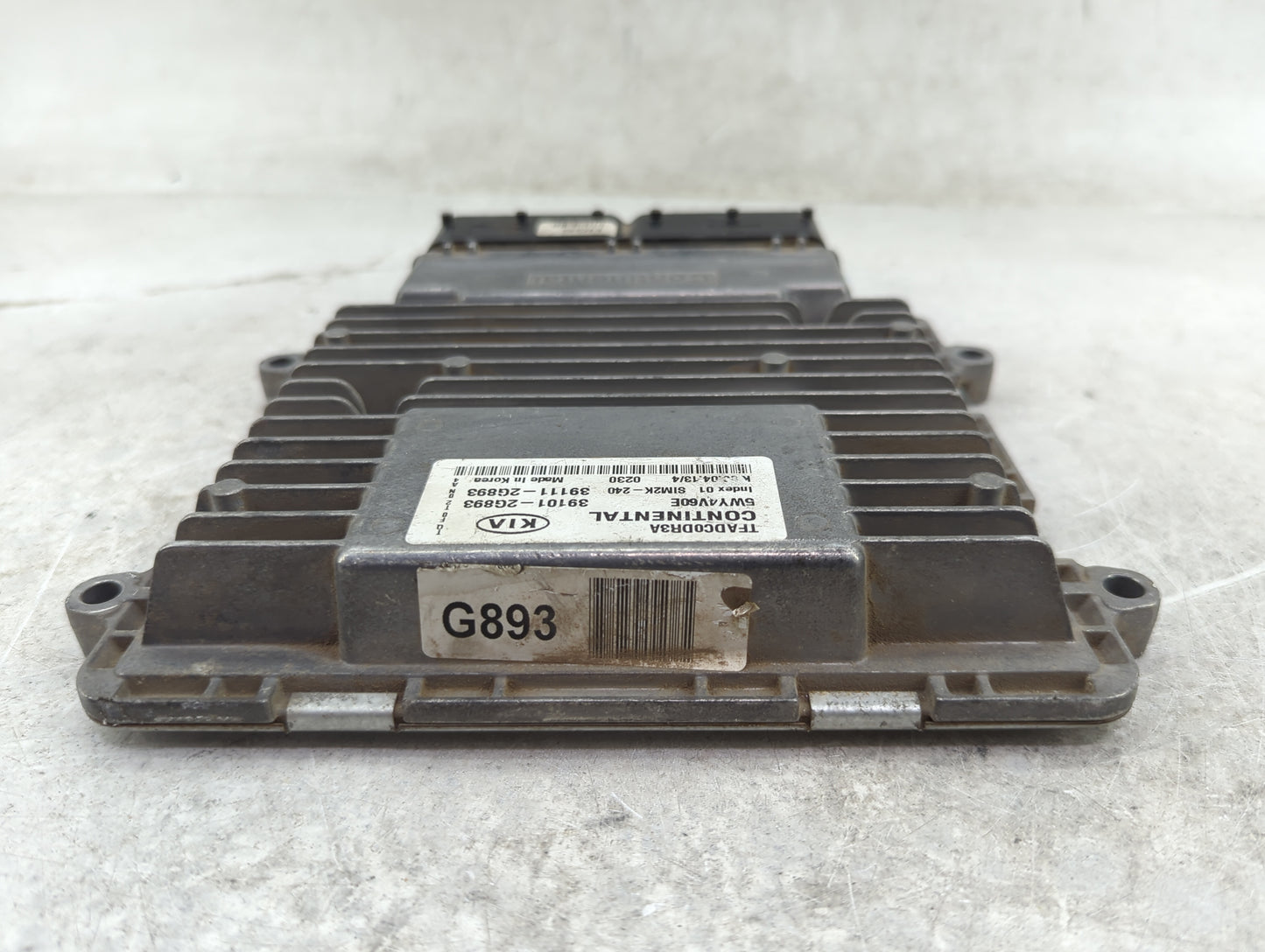 2011-2013 Kia Optima PCM Engine Control Computer ECU ECM PCU OEM P/N:39101-2G893 39111-2G893, 5WY4V60E Fits Fits 2011 2012 2