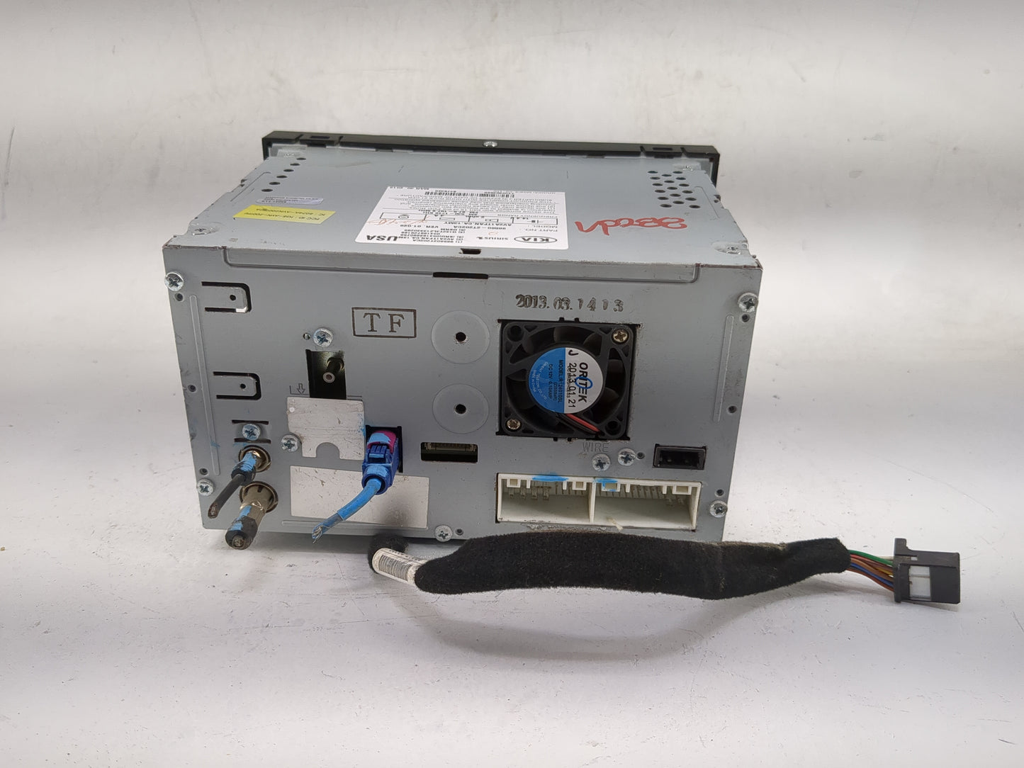 2013 Kia Optima Radio AM FM Cd Player Receiver Replacement P/N:965602T202CA 96560-2T202CA, AV2A1TFAN,CA,13MY Fits OEM Used A