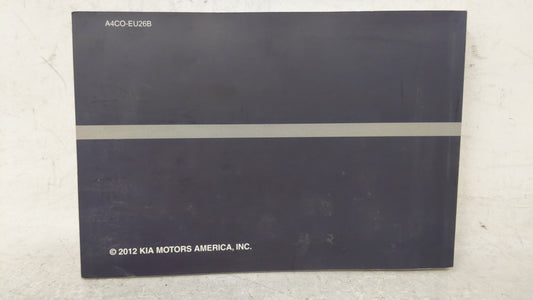 2013 Kia Optima Owners Manual Book Guide OEM Used Auto Parts