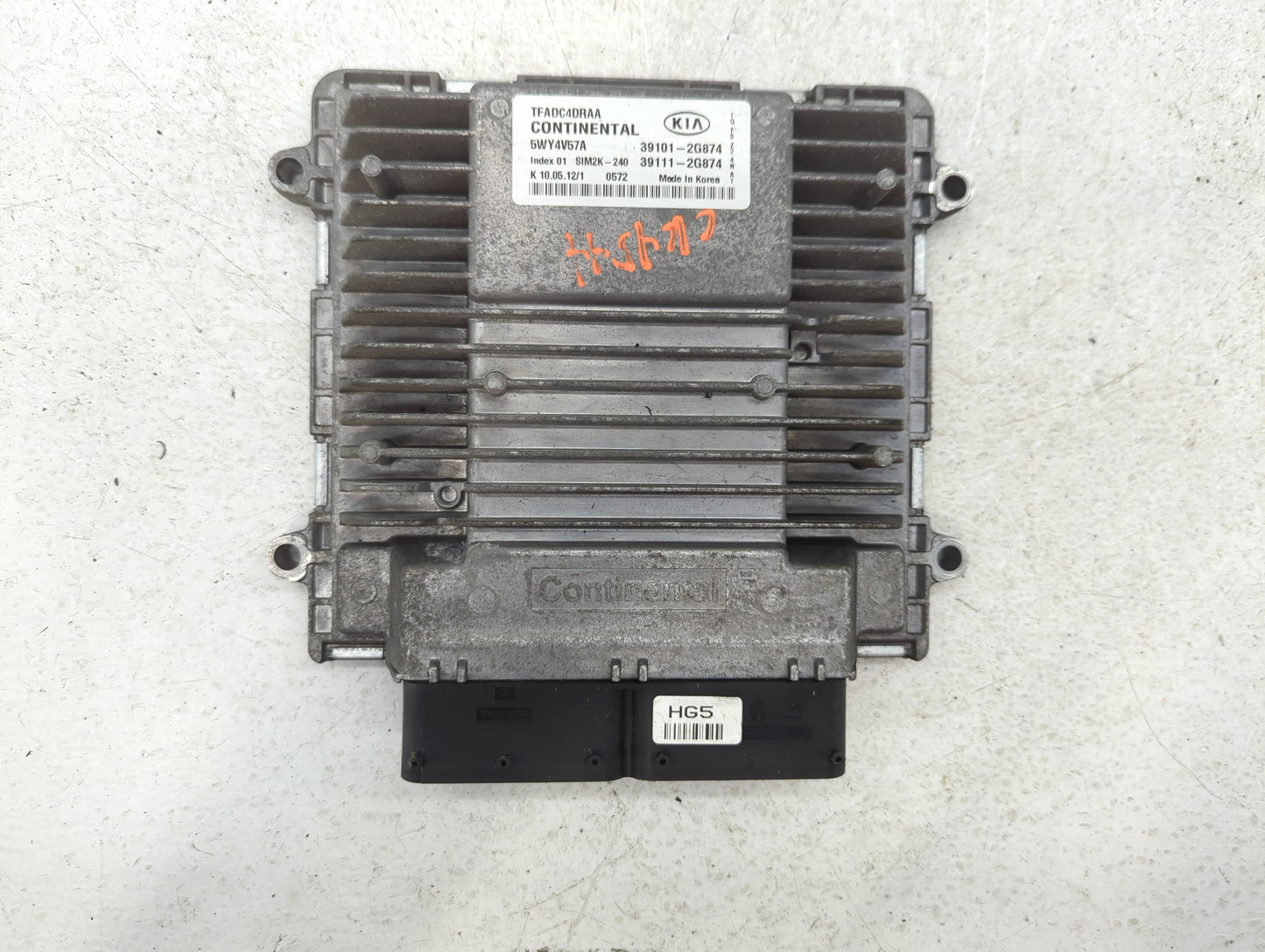 2011-2013 Kia Optima PCM Engine Control Computer ECU ECM PCU OEM P/N:39111-2G874 39101-2G874 Fits Fits 2011 2012 2013 OEM Us