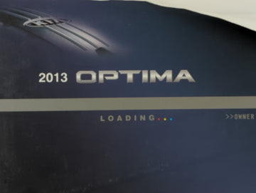 2013 Kia Optima Owners Manual Book Guide P/N:A4C0-EU28B OEM Used Auto Parts
