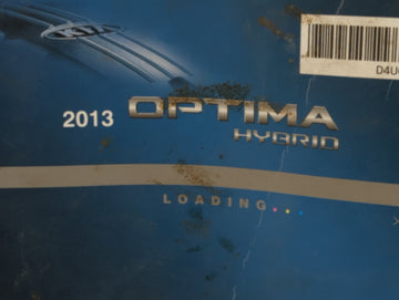 2013 Kia Optima Owners Manual Book Guide P/N:D4U0-EU36D OEM Used Auto Parts
