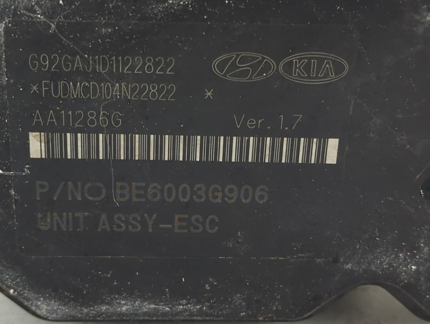 2012-2015 Kia Rio ABS Pump Control Module Replacement P/N:BE6003G906 Fits Fits 2012 2013 2014 2015 OEM Used Auto Parts - Oem