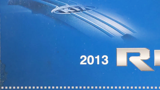 2013 Kia Rio Owners Manual Book Guide OEM Used Auto Parts