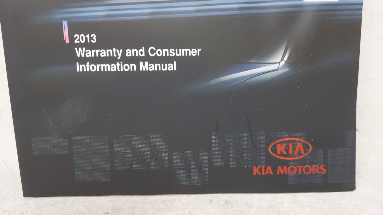 2013 Kia Rio Owners Manual Book Guide OEM Used Auto Parts - Oemusedautoparts1.com