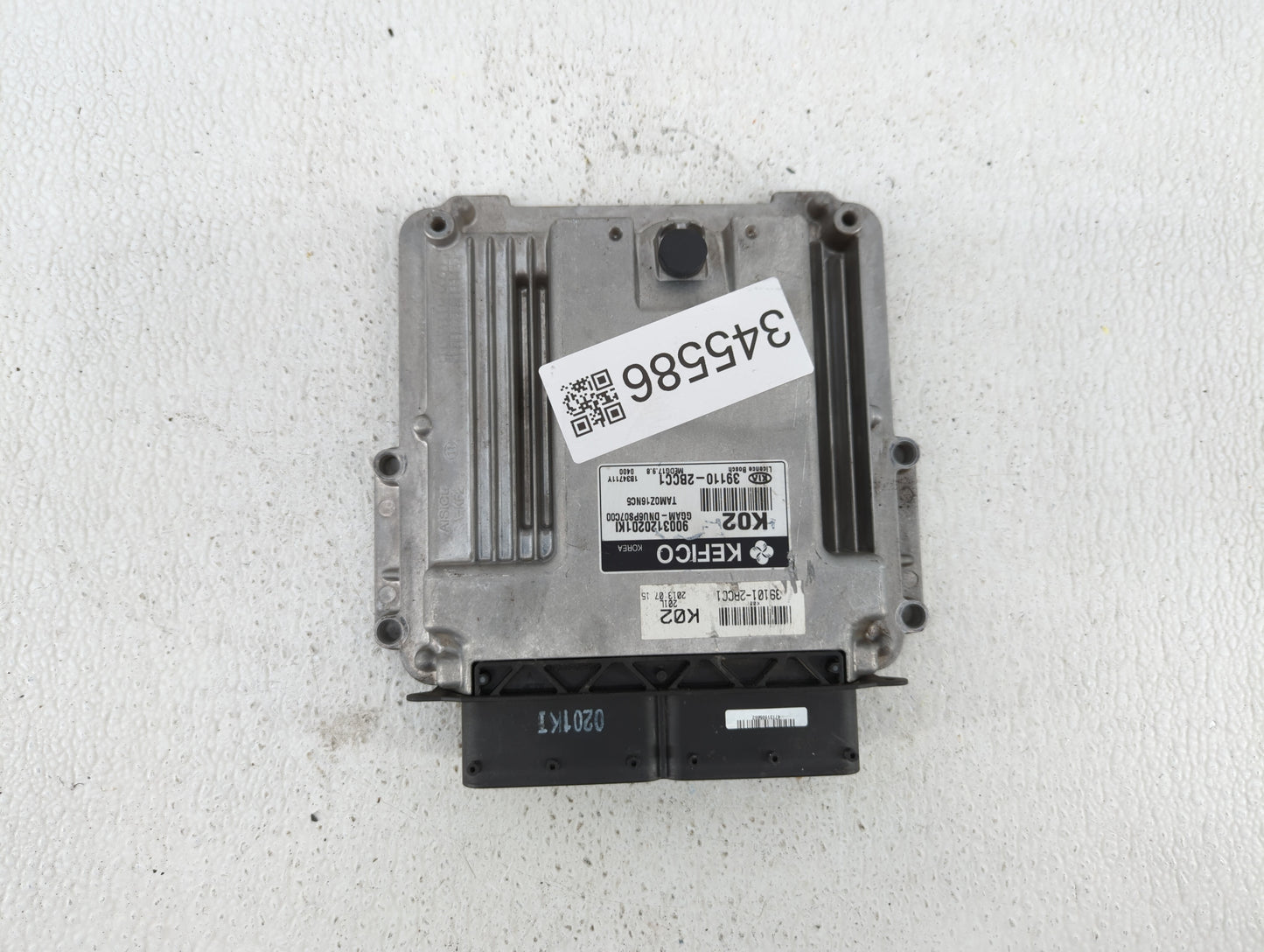2013 Kia Soul PCM Engine Control Computer ECU ECM PCU OEM P/N:39110-2BCC1 Fits OEM Used Auto Parts - Oemusedautoparts1.com