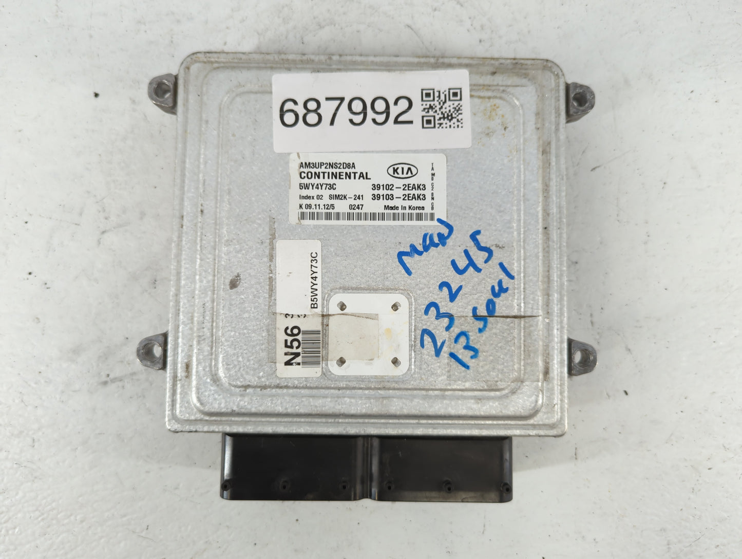 2013 Kia Soul PCM Engine Control Computer ECU ECM PCU OEM P/N:39103-2EAK3 39102-2EAK3 Fits OEM Used Auto Parts - Oemusedauto