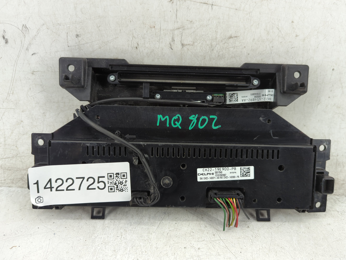 2010-2016 Land Rover Lr4 Climate Control Module Temperature AC/Heater Replacement P/N:CH22-19E900-PB BH22-454B92-AA Fits OEM