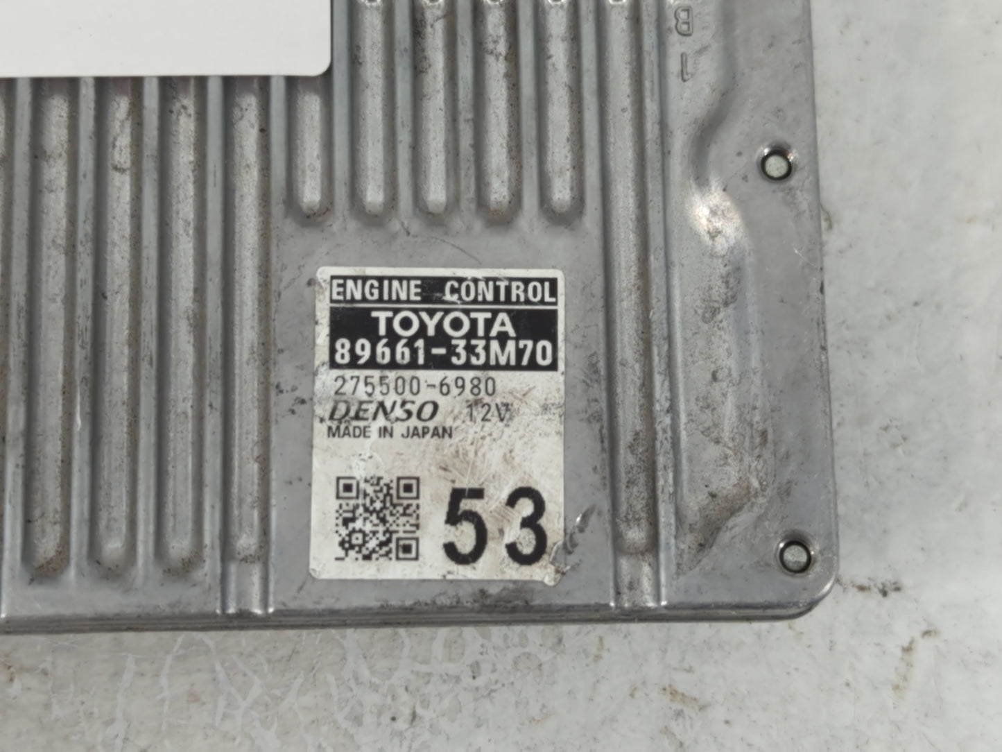 2013-2014 Lexus Es350 PCM Engine Control Computer ECU ECM PCU OEM P/N:275500-6980 89661-33M70 Fits Fits 2013 2014 OEM Used A