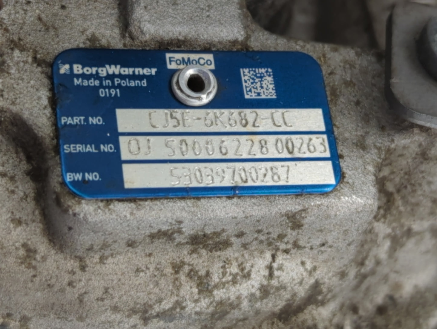 2013 Lincoln Mkz Turbocharger Turbo Charger Super Charger Supercharger - Oemusedautoparts1.com