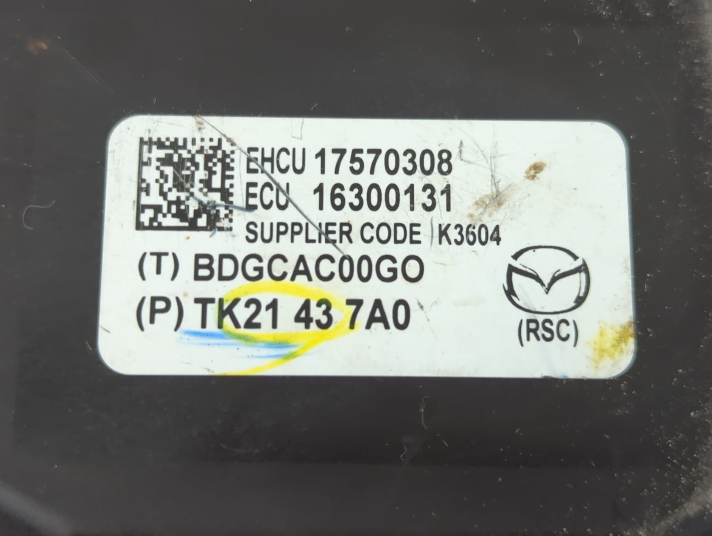 2013-2015 Mazda Cx-9 ABS Pump Control Module Replacement P/N:TK21 43 7A0 Fits Fits 2013 2014 2015 OEM Used Auto Parts - Oemu
