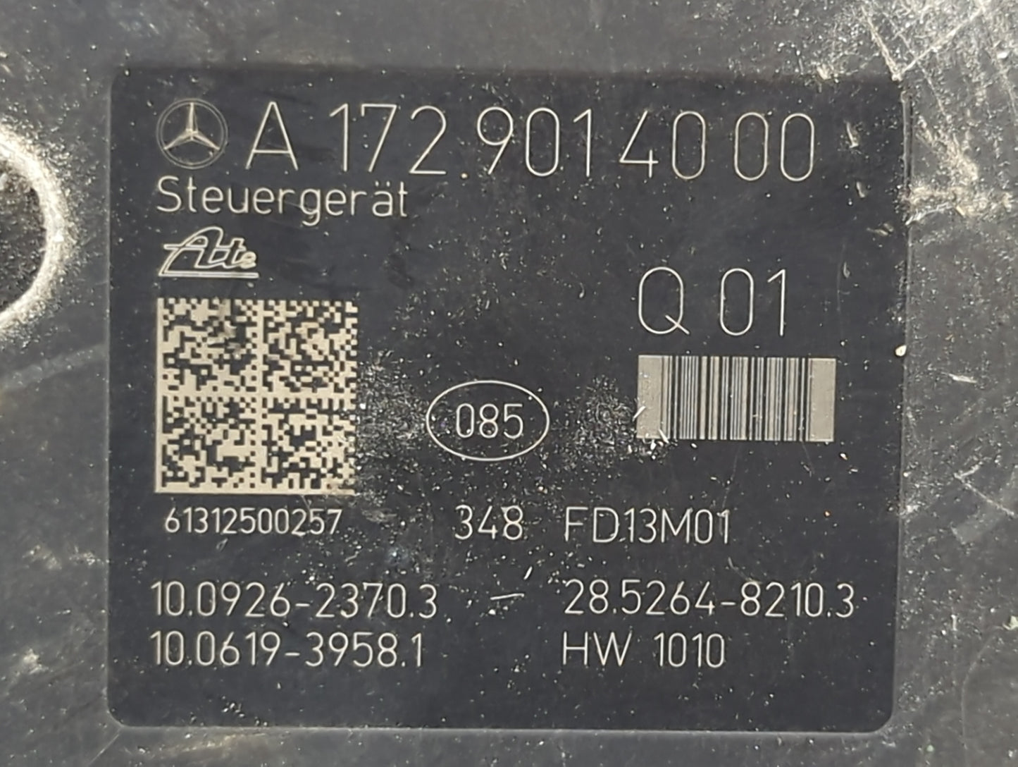 2013 Mercedes-Benz C-Class ABS Pump Control Module Replacement P/N:A 1724314212 A 009 540 52 81 Fits Fits 2014 2015 OEM Used