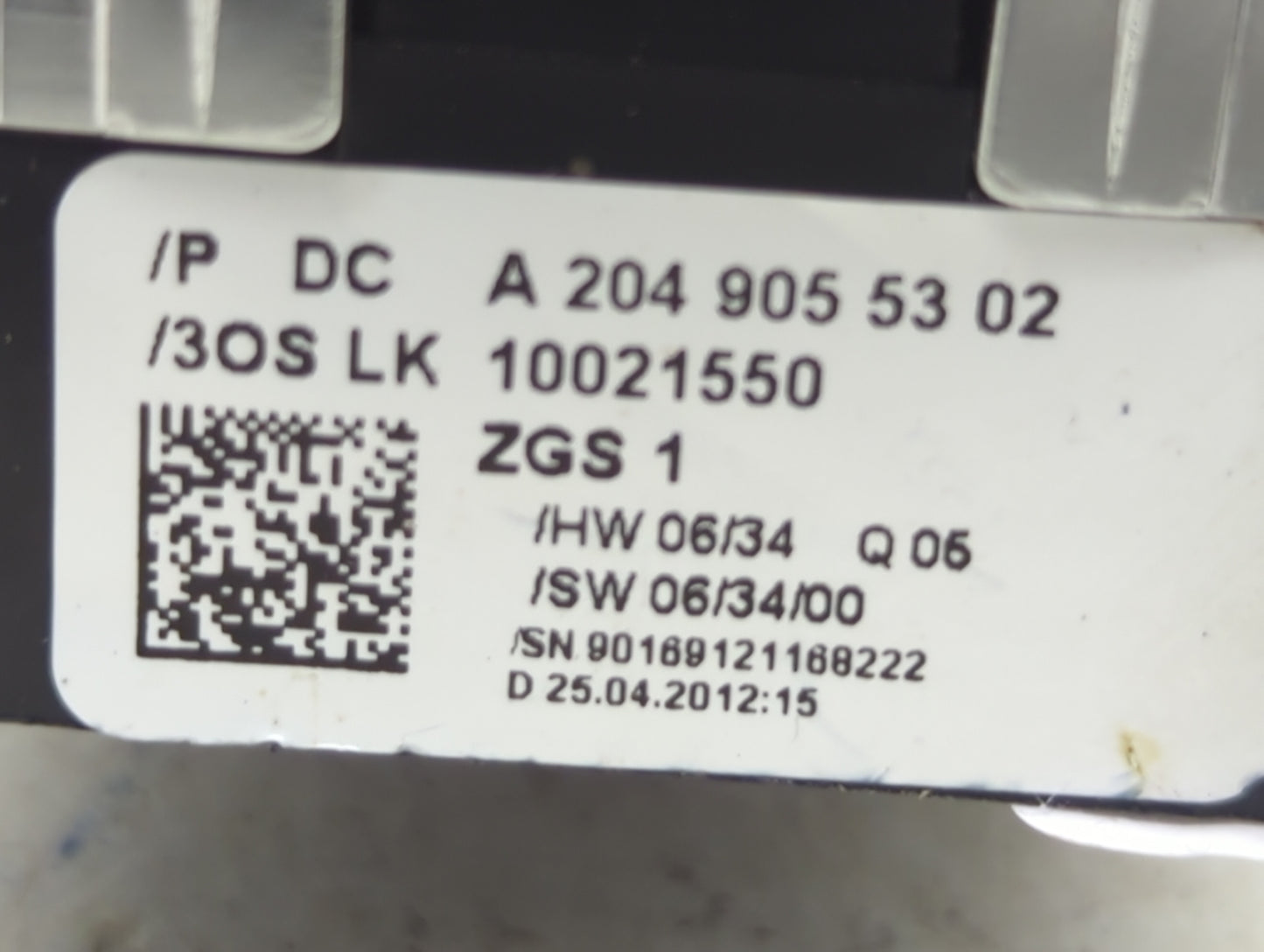 2013 Mercedes-Benz C-Class Master Power Window Switch Replacement Driver Side Left P/N:A2049055302 10021550 Fits OEM Used Au