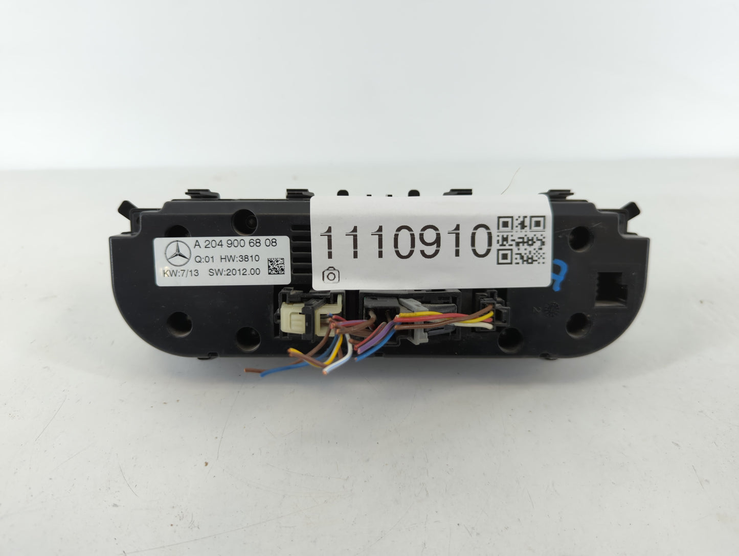 2013 Mercedes-Benz C250 Climate Control Module Temperature AC/Heater Replacement P/N:A 204 90 68 08 Fits OEM Used Auto Parts