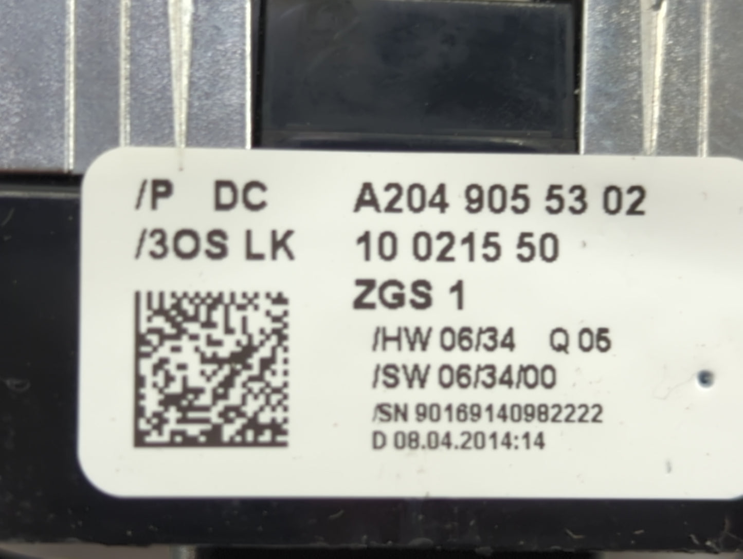 2011-2014 Mercedes-Benz C250 Master Power Window Switch Replacement Driver Side Left P/N:A2049055302 1002155000 Fits OEM Use