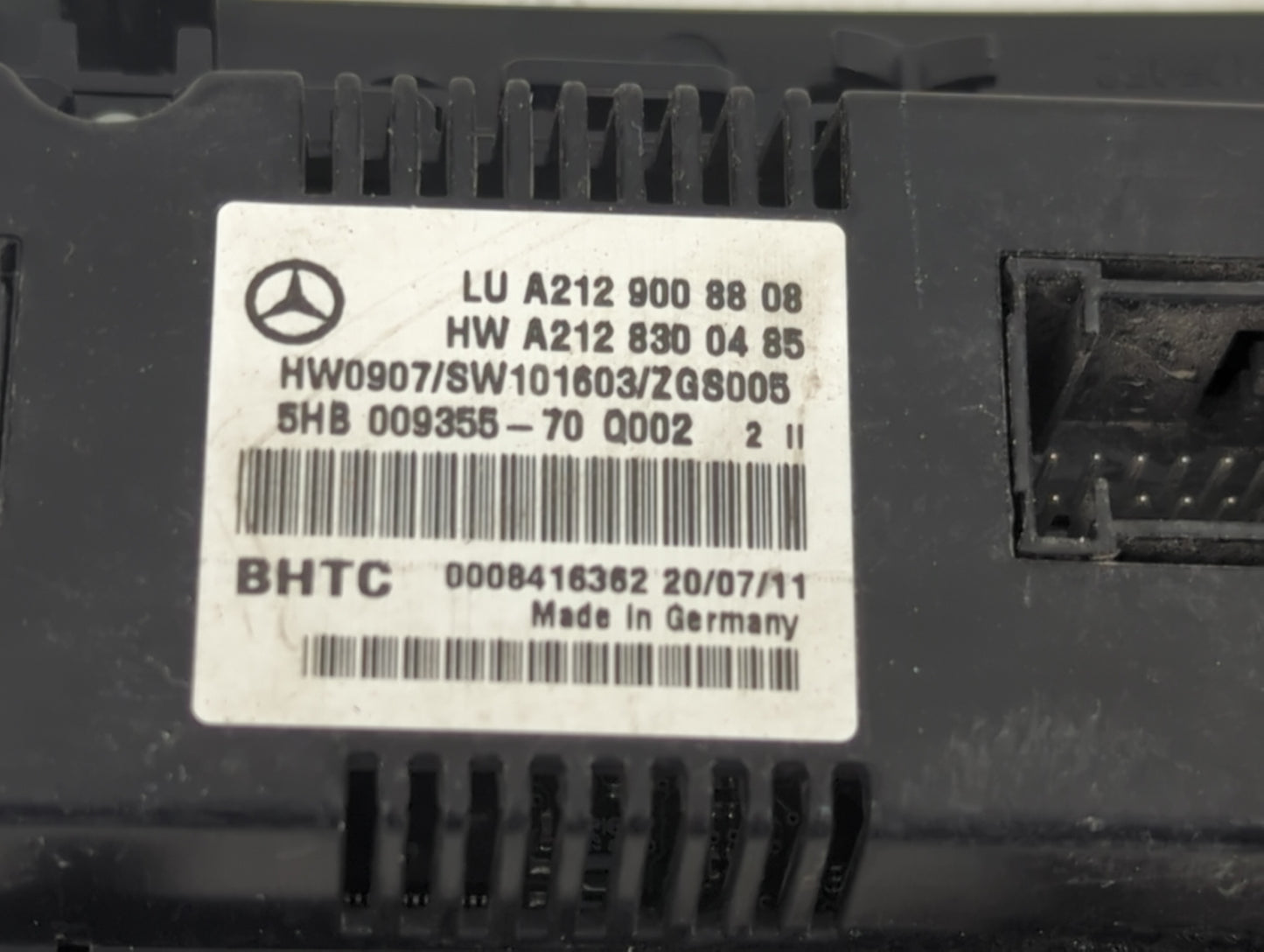 2010-2013 Mercedes-Benz E350 Climate Control Module Temperature AC/Heater Replacement P/N:A212 830 04 85 Fits OEM Used Auto