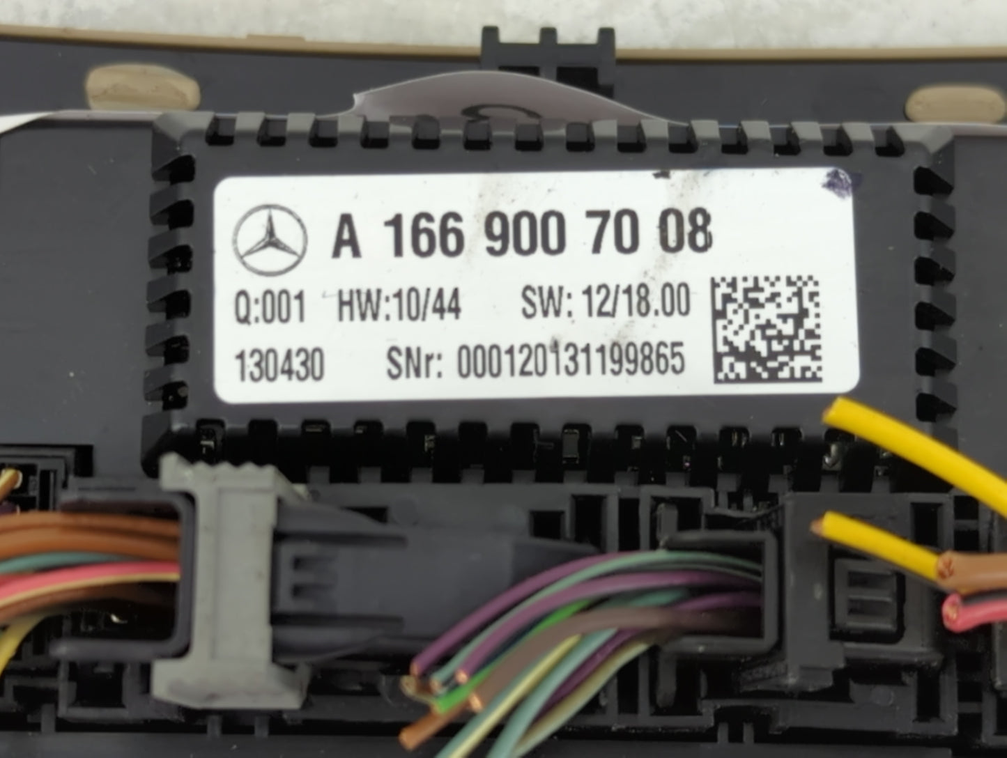 2013 Mercedes-Benz Gl450 Climate Control Module Temperature AC/Heater Replacement P/N:A1669007008 Fits OEM Used Auto Parts -