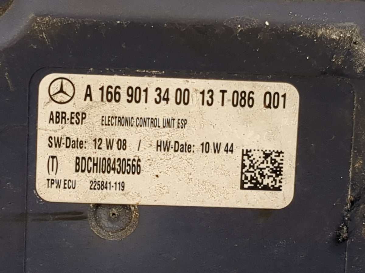 2012-2013 Mercedes-Benz Ml Anti-Lock Brake ABS Pump Module Actuator OEM P/N:A1664314612 A16690134001 Fits Fits 2012 2013 OEM