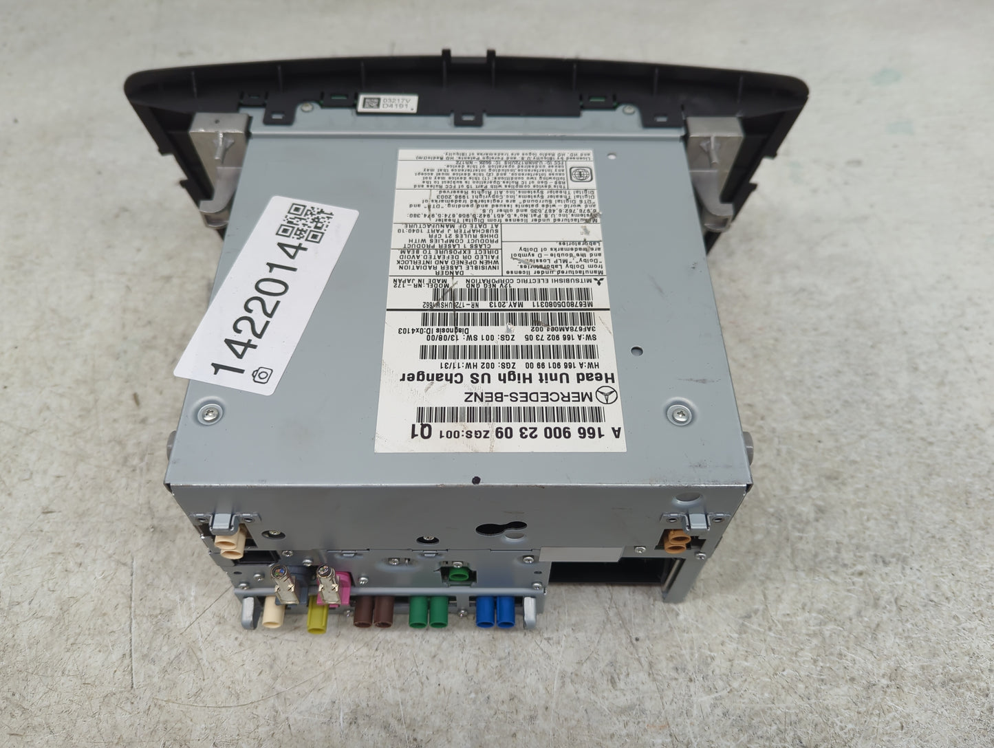 2013 Mercedes-Benz Ml350 Radio AM FM Cd Player Receiver Replacement Fits OEM Used Auto Parts - Oemusedautoparts1.com