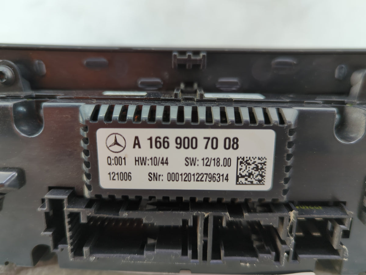 2013 Mercedes-Benz Ml350 Climate Control Module Temperature AC/Heater Replacement P/N:A1669007008 Fits OEM Used Auto Parts -