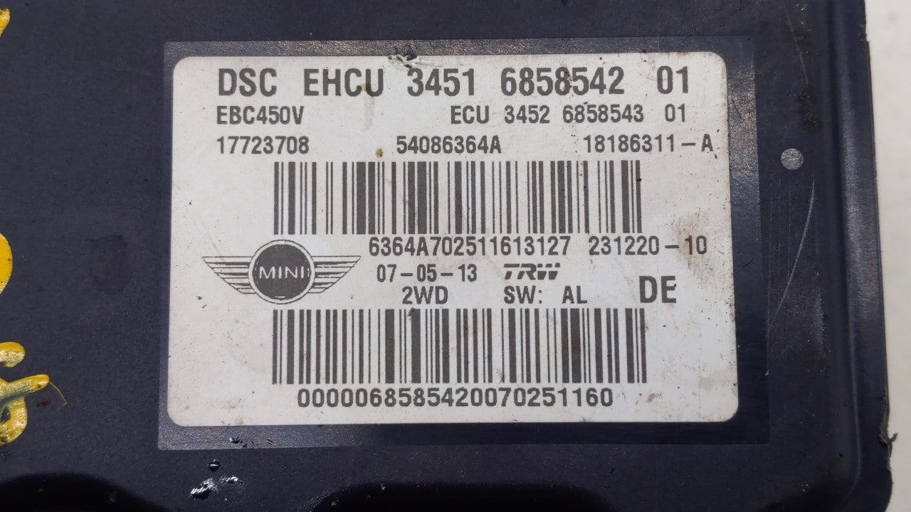 2012-2013 Mini Cooper ABS Pump Control Module Replacement P/N:6858542 54086335A, 17723707, 3451 9811616 Fits Fits 2012 2013