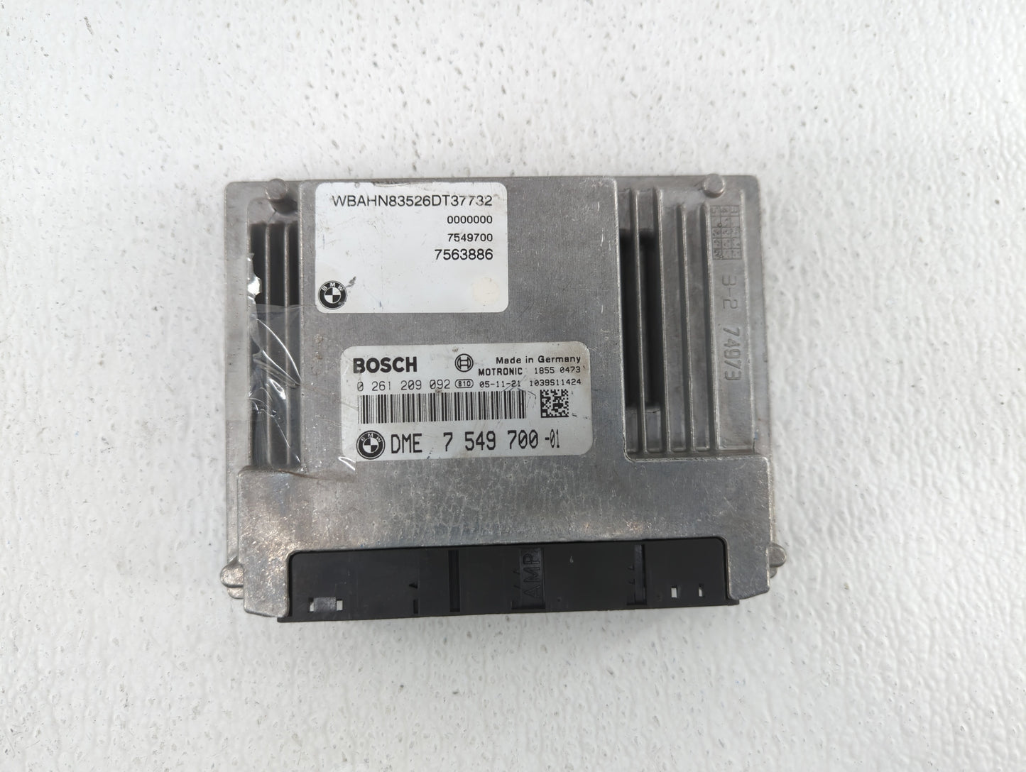 2013-2014 Mini Cooper PCM Engine Control Computer ECU ECM PCU OEM P/N:7 549 700 0 261 209 092, 7563886 Fits Fits 2013 2014 O