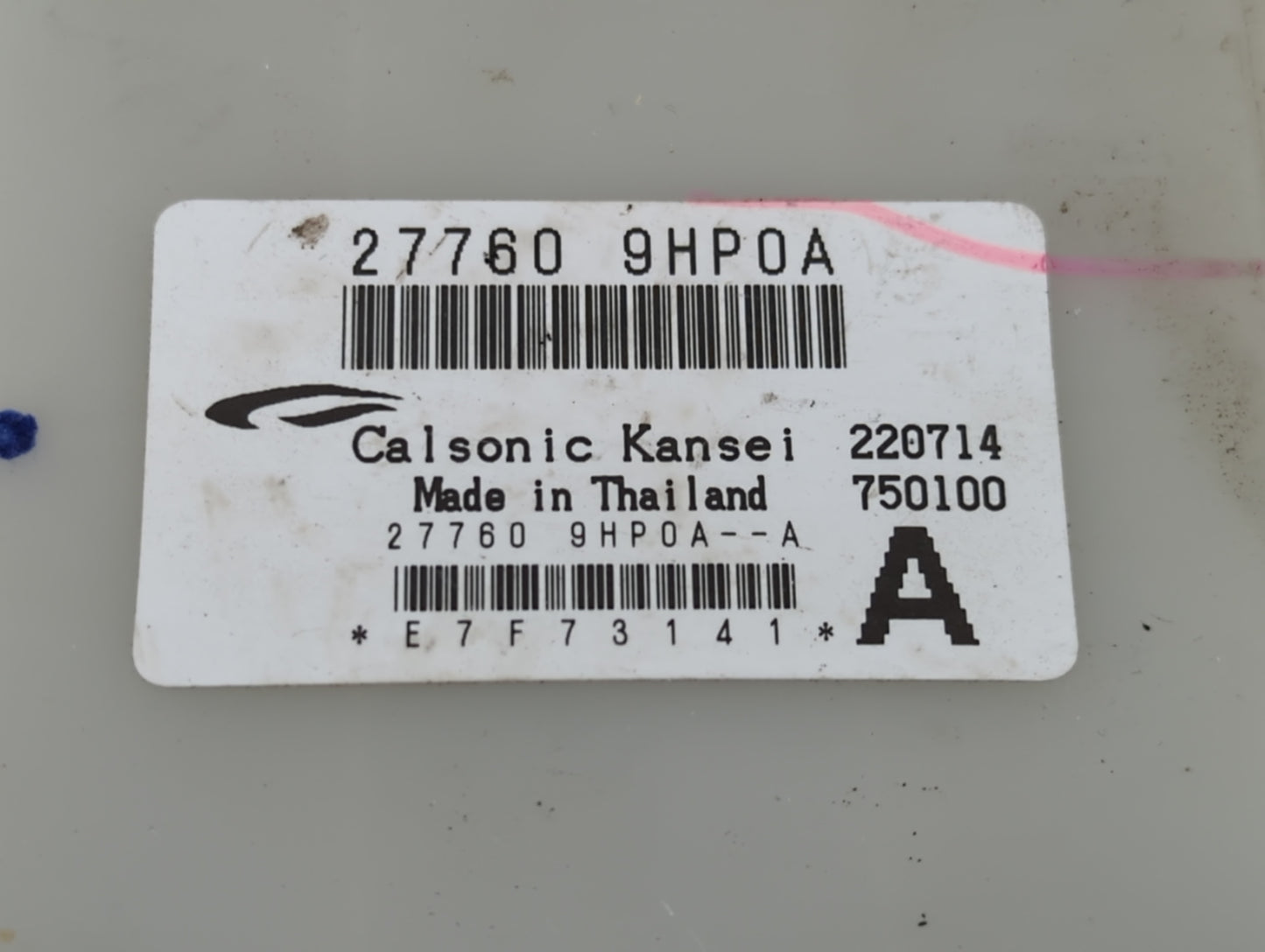 2013-2013 Nissan Altima Temperature Control Module 27760 9hp0a - Oemusedautoparts1.com