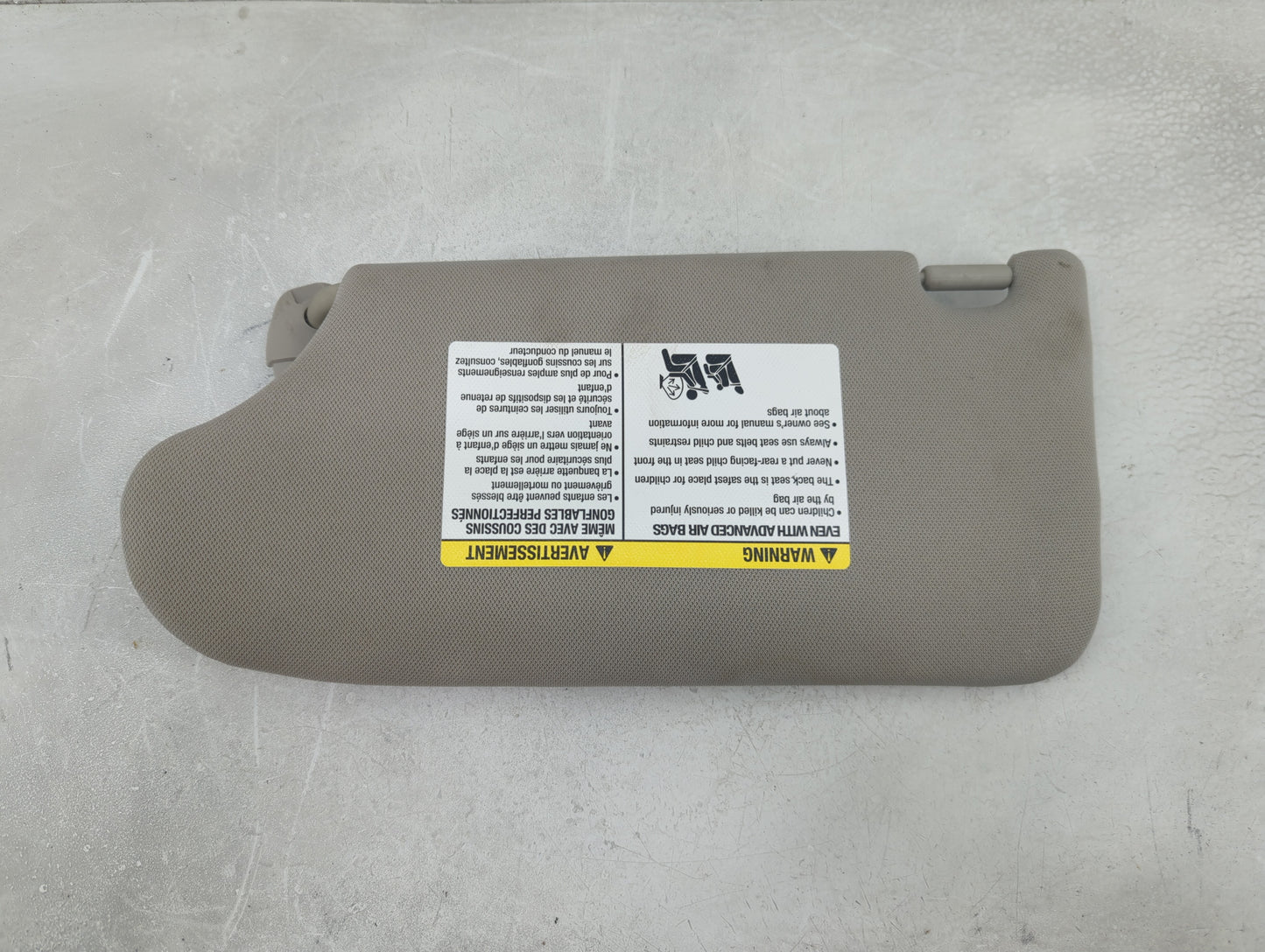 2013-2017 Nissan Altima Sun Visor Shade Replacement Passenger Right Mirror Fits Fits 2013 2014 2015 2016 2017 OEM Used Auto