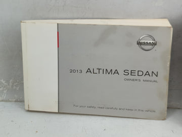 2013 Nissan Altima Owners Manual Book Guide P/N:OM3E0L33U4 OEM Used Auto Parts