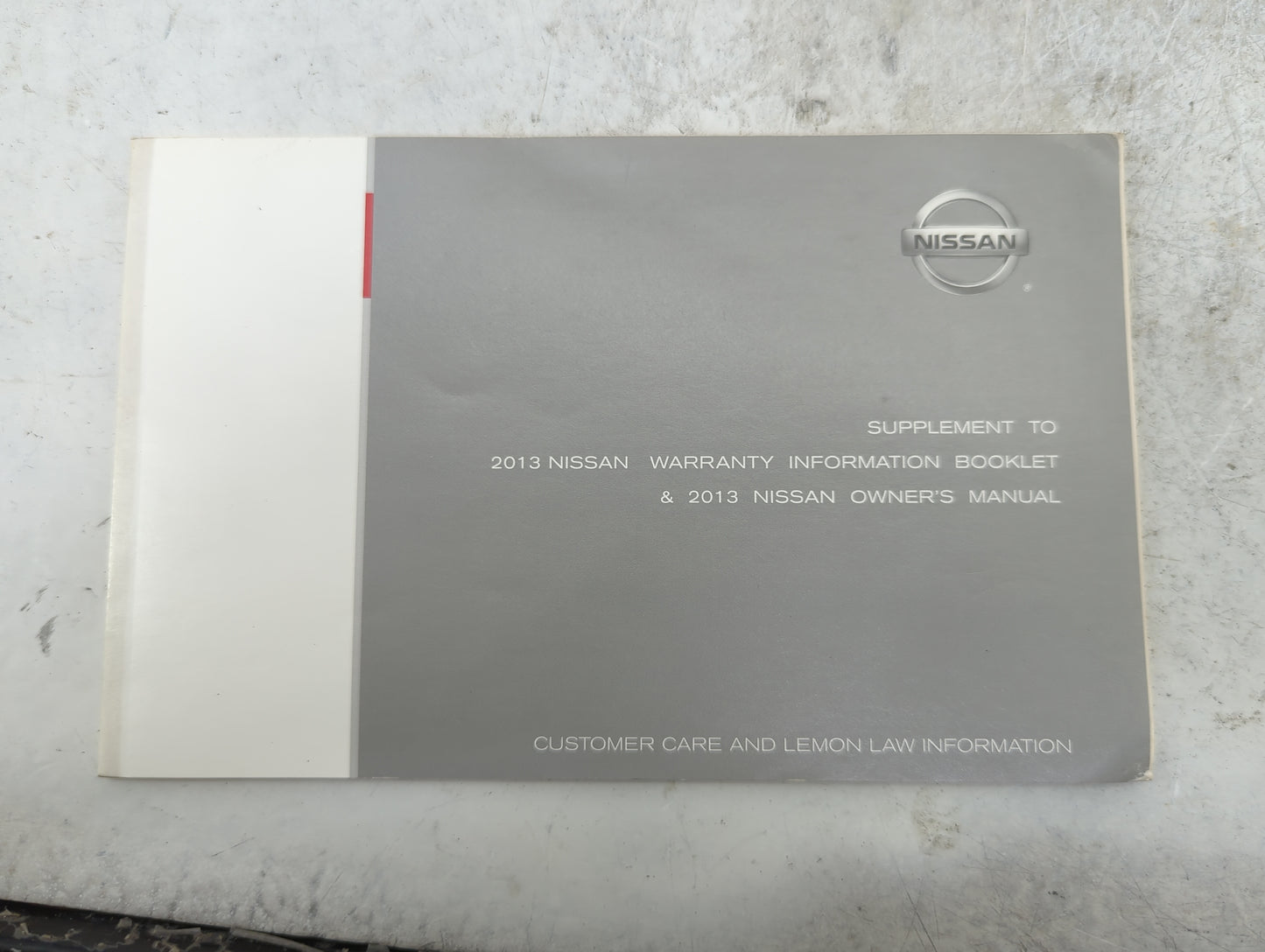 2013 Nissan Altima Owners Manual Book Guide P/N:OM3E 0L33U3 OEM Used Auto Parts - Oemusedautoparts1.com