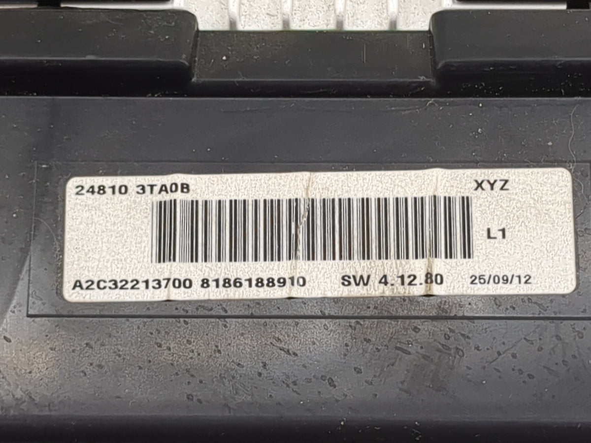 2013 Nissan Altima Instrument Cluster Speedometer Gauges P/N:24810 3TA0B A2C32213700, 8186188910, A2C53410957 Miles:102K Fit