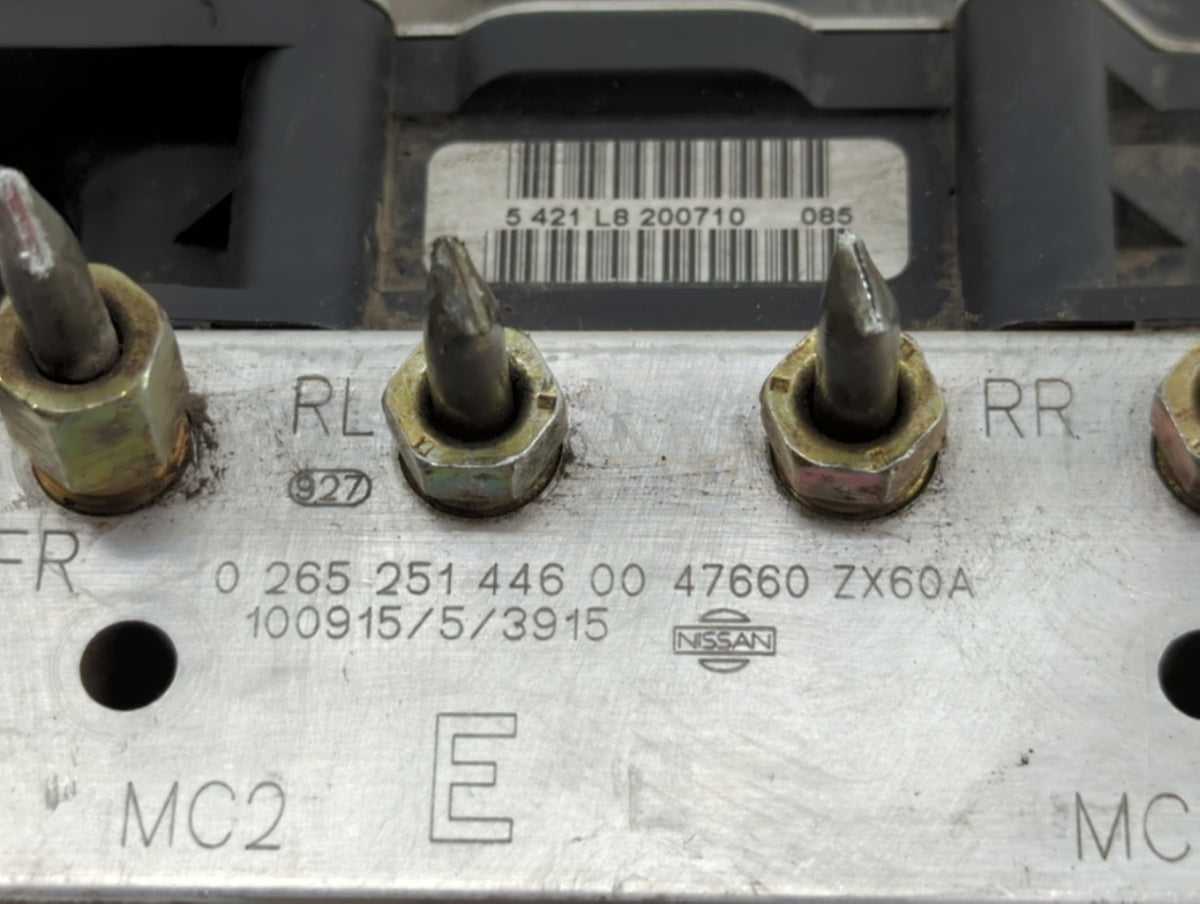 2011-2013 Nissan Altima Anti-Lock Brake ABS Pump Module Actuator OEM P/N:47660 ZX60A 47660 ZX65A Fits Fits 2011 2012 2013 OE