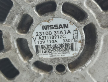 2013-2017 Nissan Altima Alternator Replacement Generator Charging Assembly Engine OEM P/N:23100 3TA1A Fits OEM Used Auto Parts