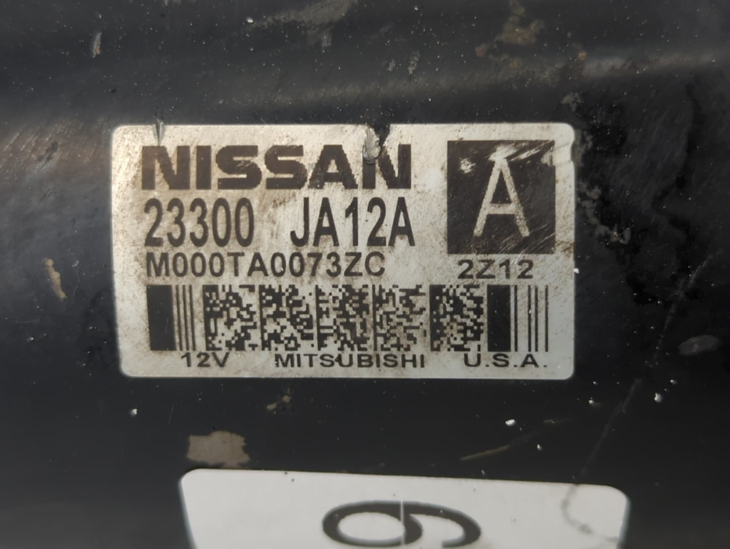 2013-2014 Nissan Altima Car Starter Motor Solenoid OEM P/N:23300 JA12A Fits Fits 2013 2014 2017 OEM Used Auto Parts - Oemuse